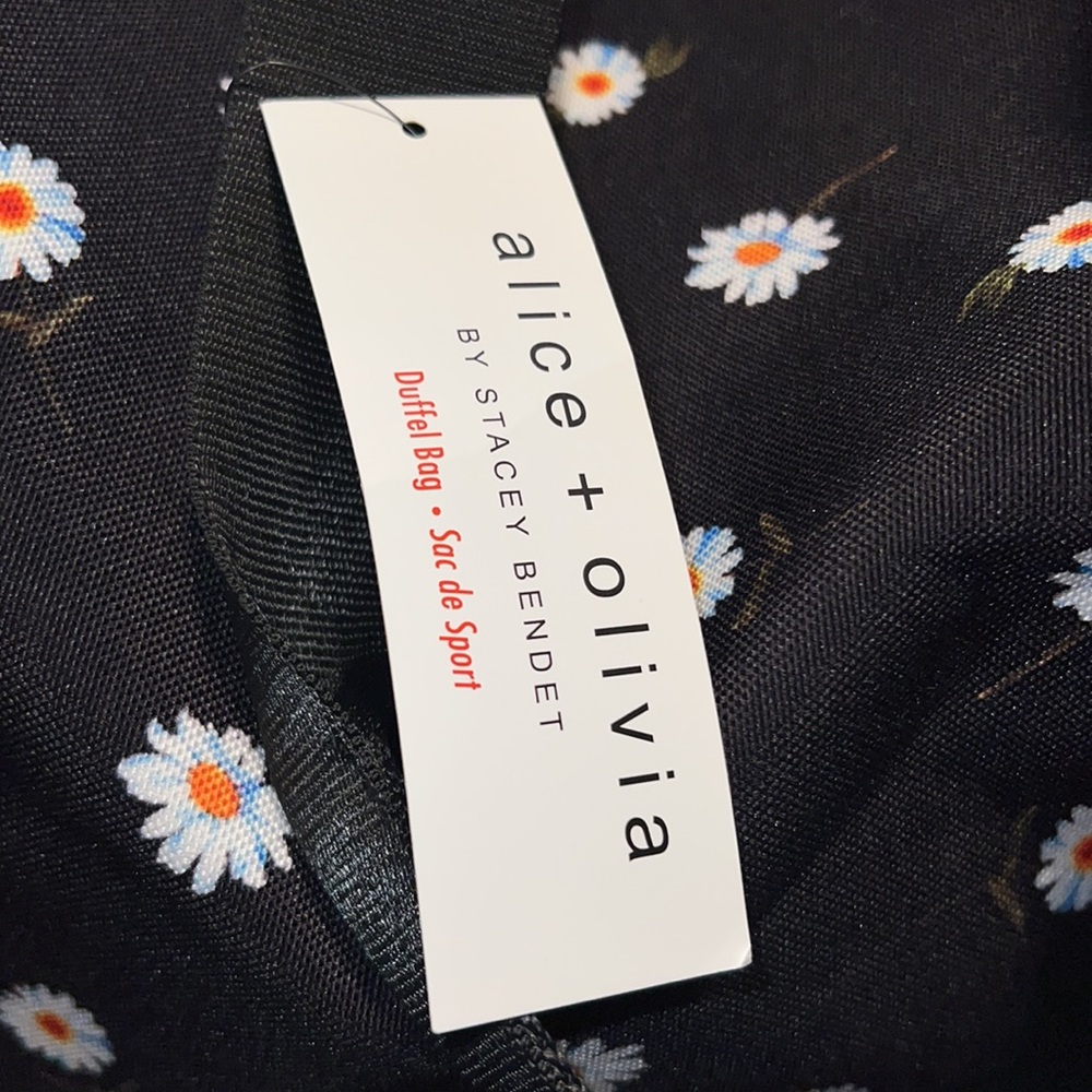 🌟NWT🌟 Alice + Olivia by Stacey Bendet Daisy Floral Duffle Bag Weekender - Picture 7 of 16